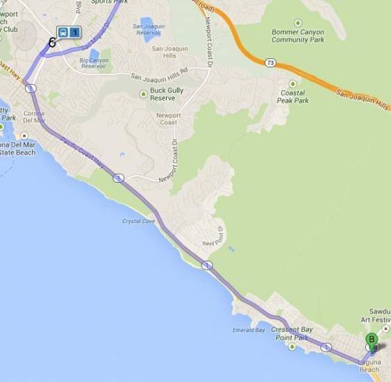 John Wayne Airport to Laguna Beach Transit John Wayne Airport to Laguna Beach Transit
